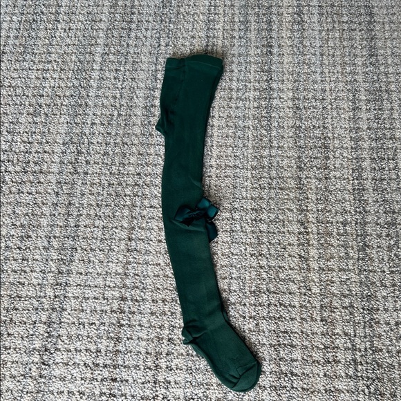 Green Over-the-Knee Socks with Bows - Picture 1 of 4